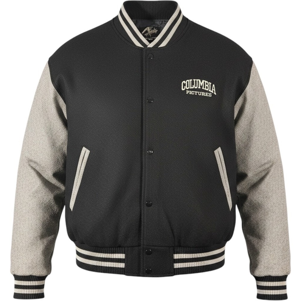 Vintage 90s Columbia Pictures Varsity Jacket Mac Murray California Mens XL Rare